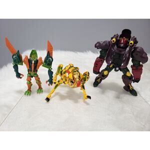 LOT 3 Hasbro Transformers Terrorsaur Cheetor Optimus Primal Beast‎ Wars Loose